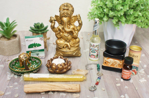 Pack Altar Ganesha - “Nuevos comienzos, Protección, Abundancia y Sabiduría”