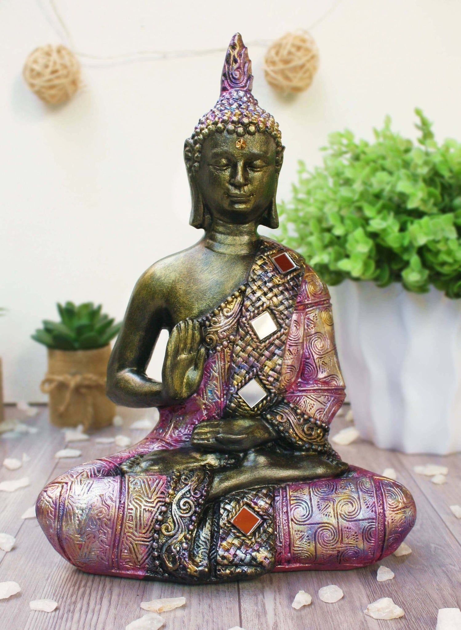 Buda Protección y Bendición - Tornasol (25cm)