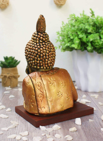 Busto Buda Pensante - Dorado