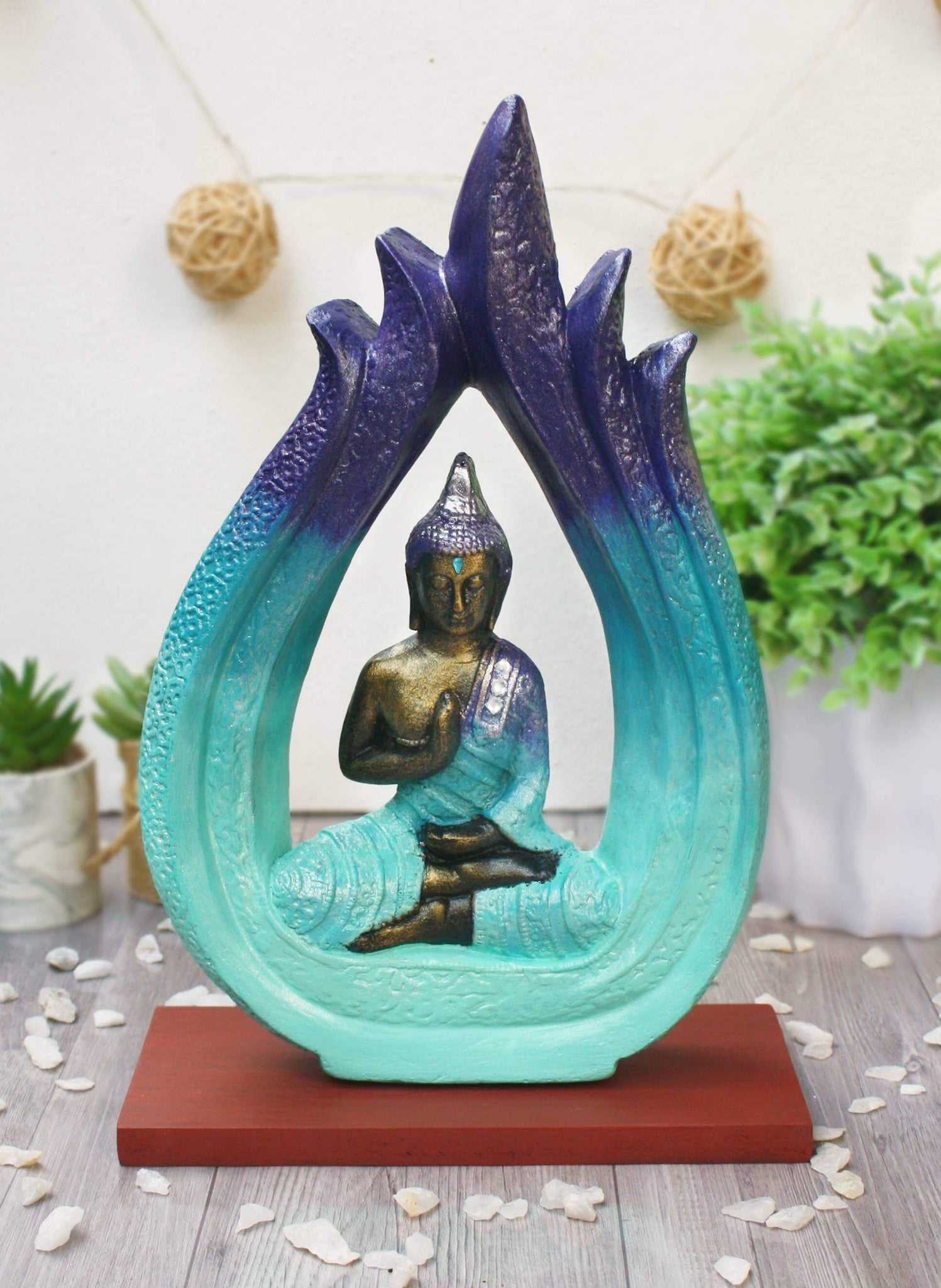 Buda Llama - Degradé Azul/Celeste